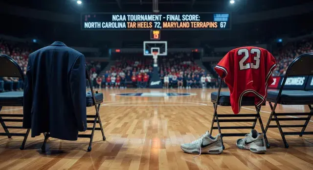 Maryland coach Brenda Frese confronts guard Oluchi Okananwa during NCAA tournament loss to North Carolina